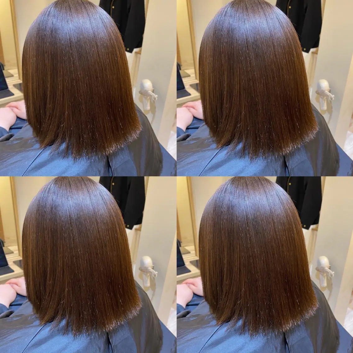 ミディアム 金島 青のヘアスタイル