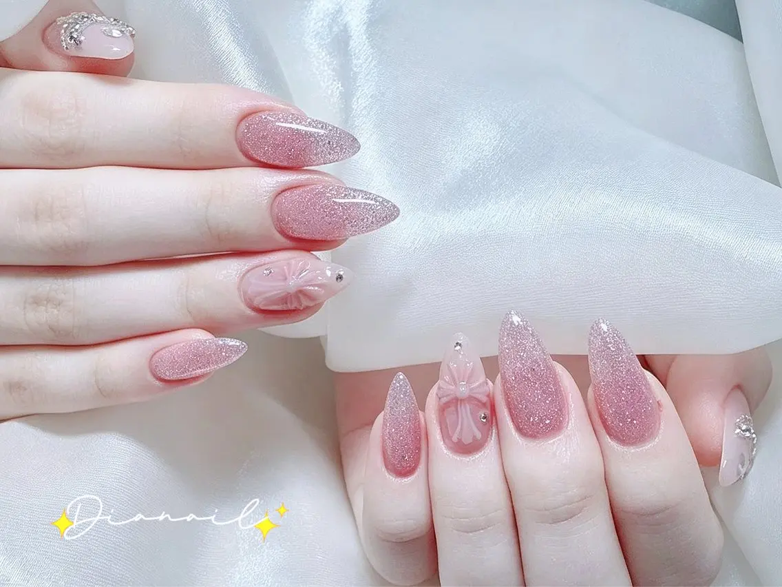 ネイル フットネイル 韓国ネイル レース マグネットネイル ニュアンスネイル ハンドネイル Dia nail サロンのネイルデザイン