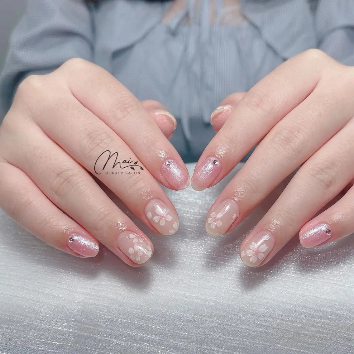 ネイル ジェルネイル パラジェル ワンホンネイル MaiBeauty Niのネイルデザイン