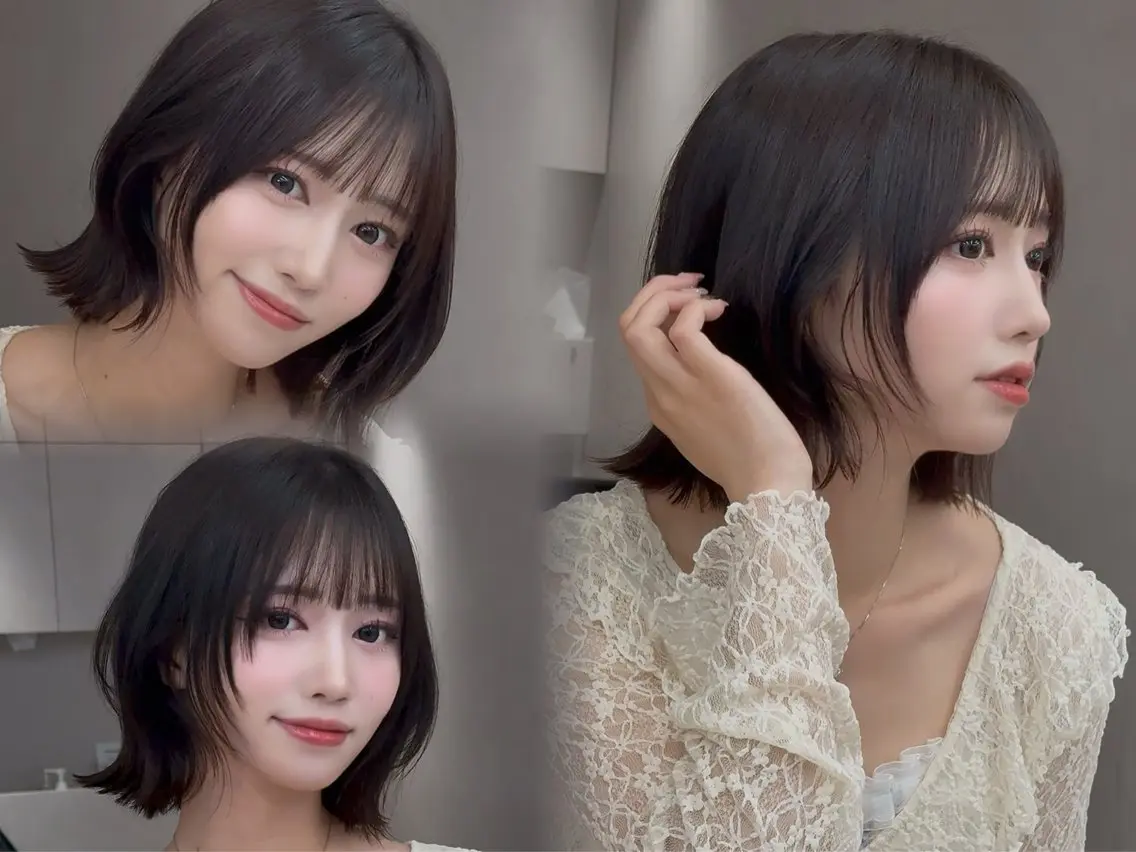 🔴人気No.1🔴【小顔似合わせカット】✕【透明感フルカラー】✕【高保湿トリートメント】の写真