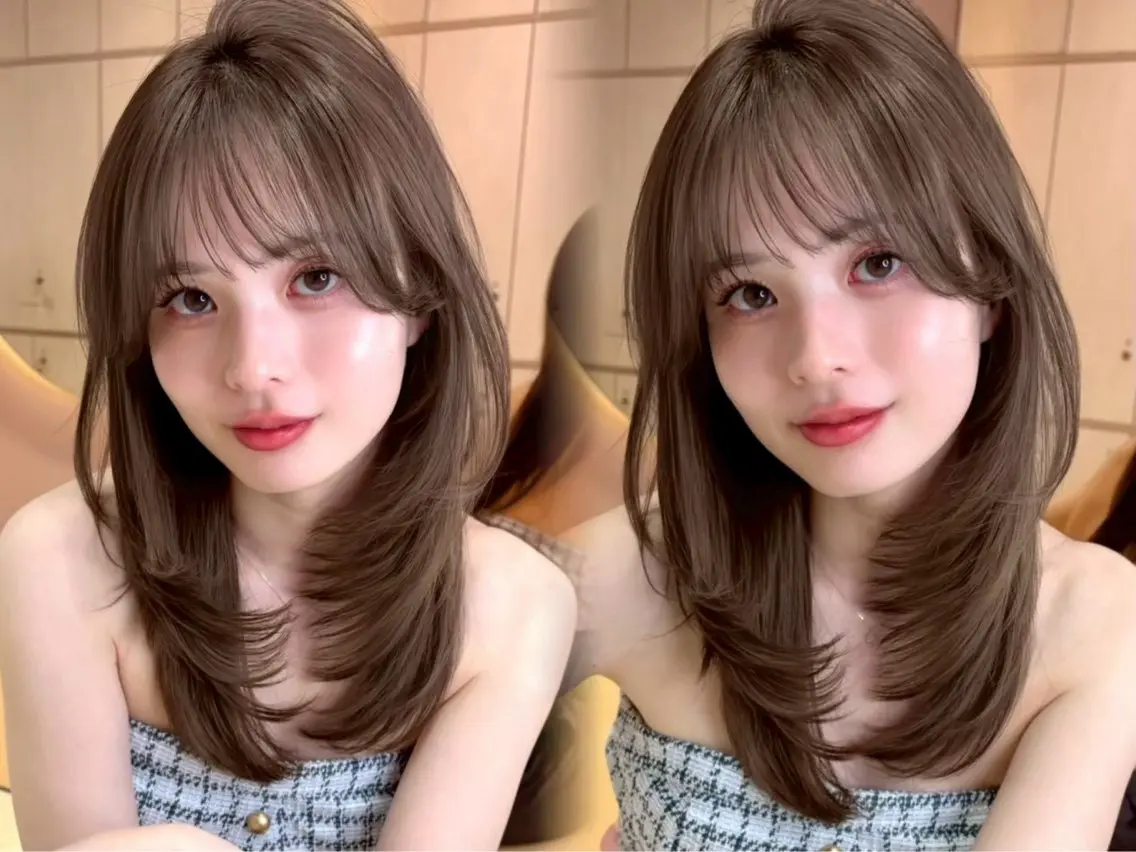 セミロング レイヤー/ ダブルカラーセナ🎀のヘアスタイル