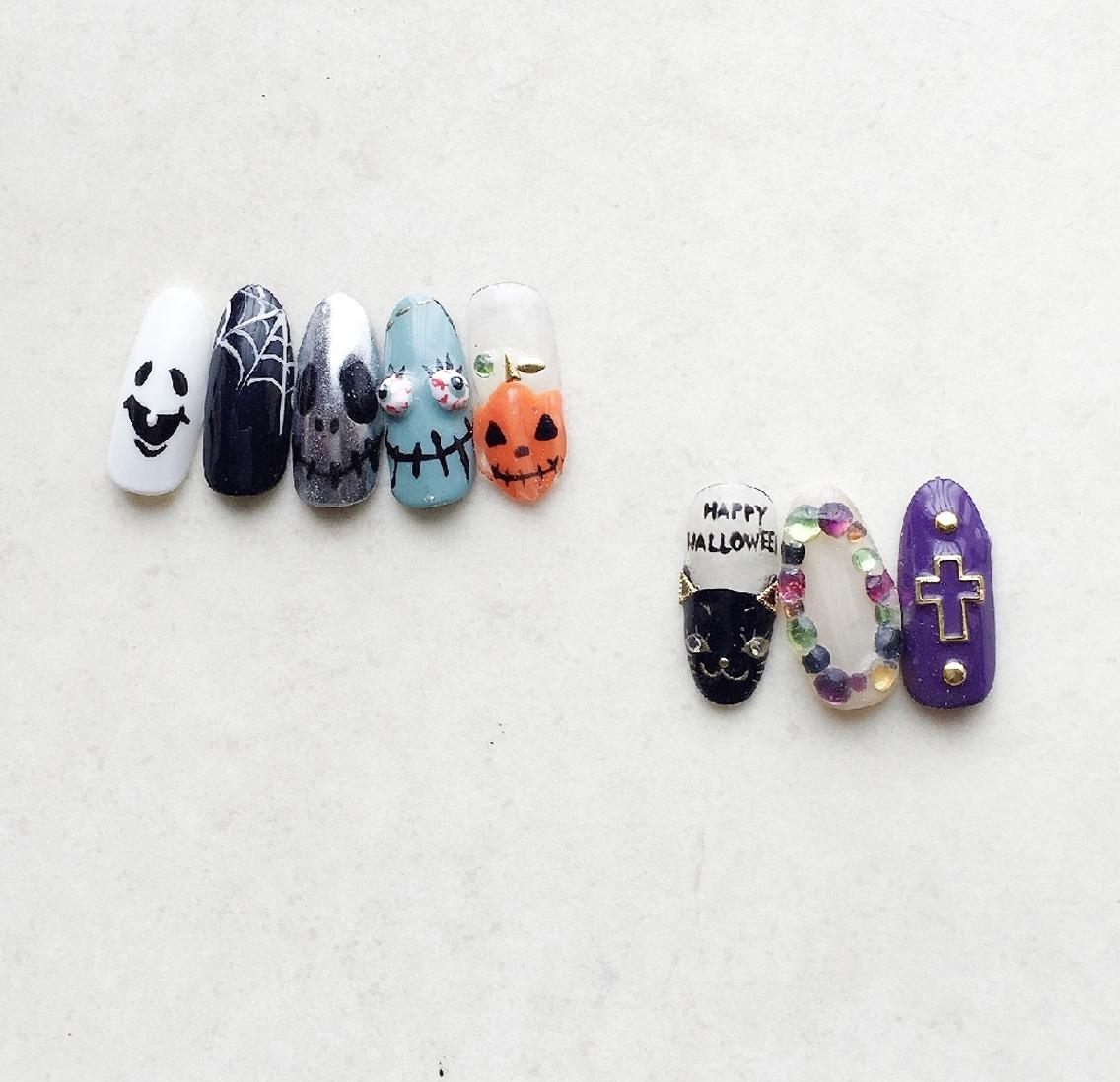 ネイル ハロウィン ハンドネイル 推しネイル | 　aycnailのネイルデザイン