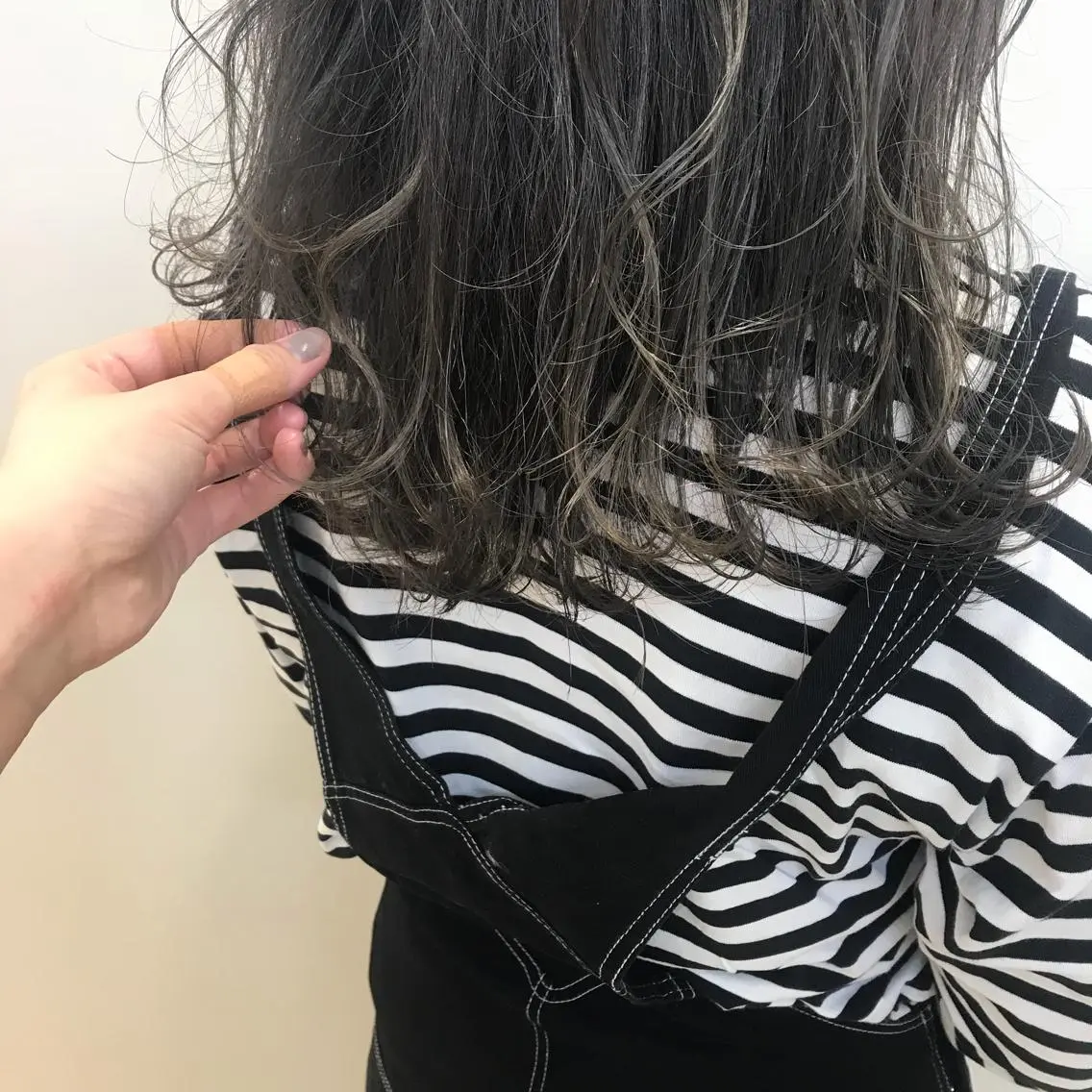 セミロング カラー ヘアカラー トリートメント riho/レイヤー/ ハイトーン/ブリーチのヘアスタイル