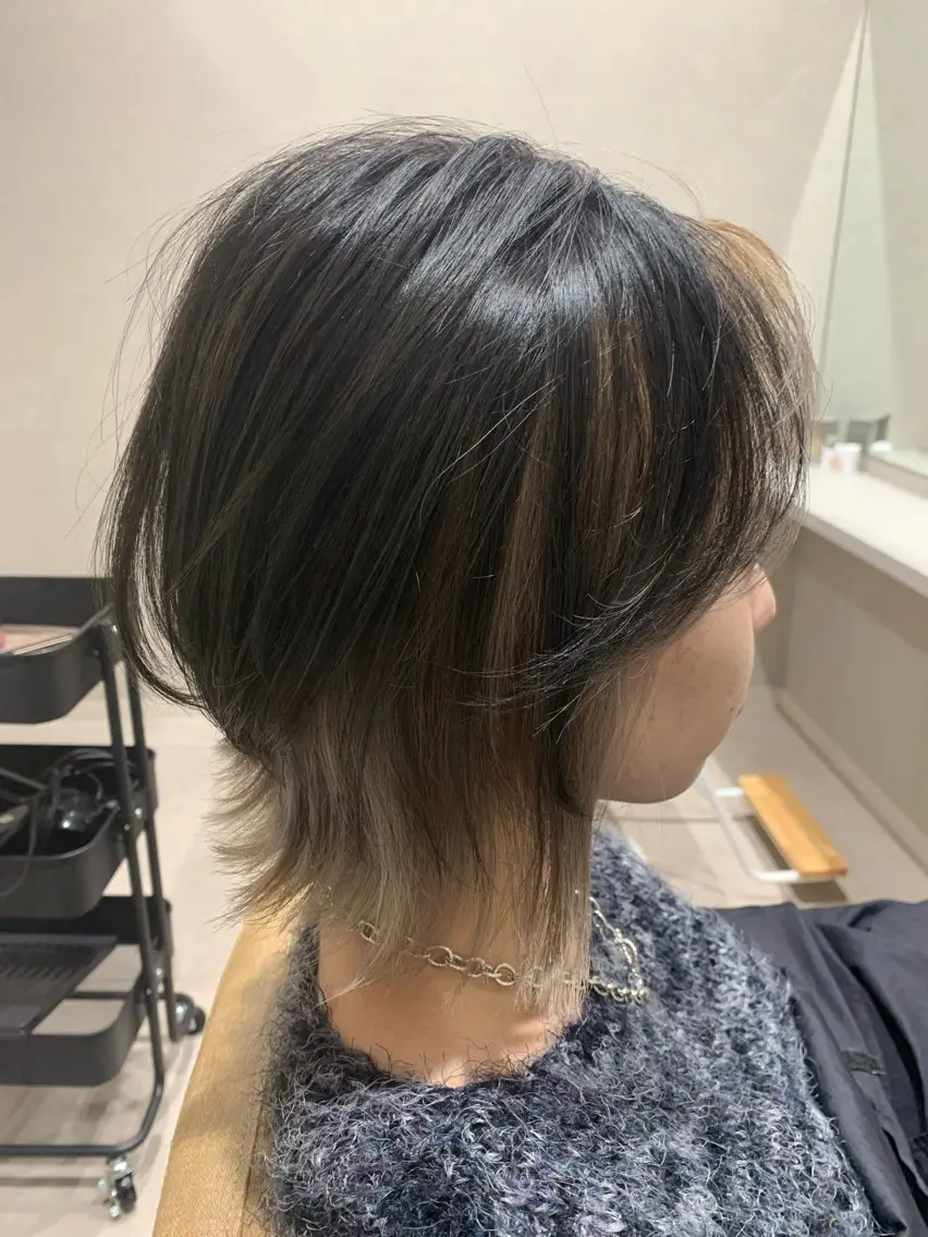 ミディアム カット ヘアカラー newiネウィ _naoのヘアスタイル