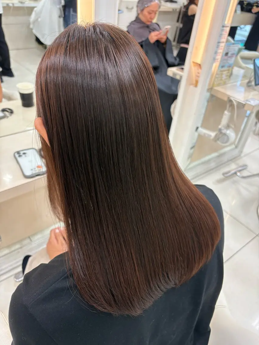 ロング ショートボブ ボブ ハイライト 髪質改善 レイヤーカット 髪質改善/艶カラー/ メンズパーマ/鈴木のヘアスタイル