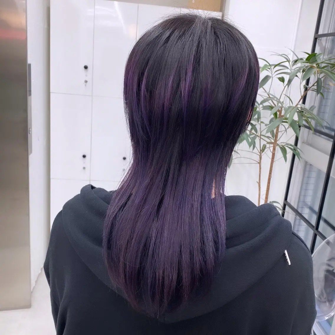 セミロング カラー メンズ メンズブリーチ ブリーチ パープルカラー JILL🌟 せいゆのヘアスタイル