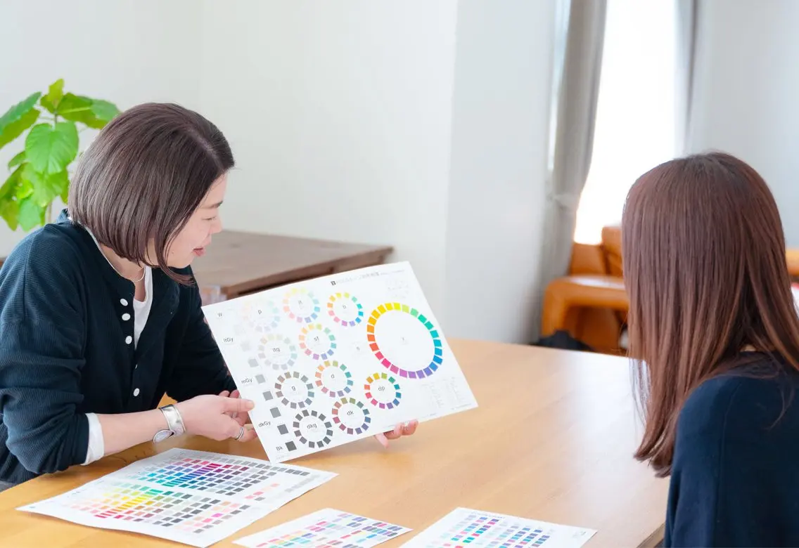 トータル診断(パーソナルカラー診断+骨格診断)の写真