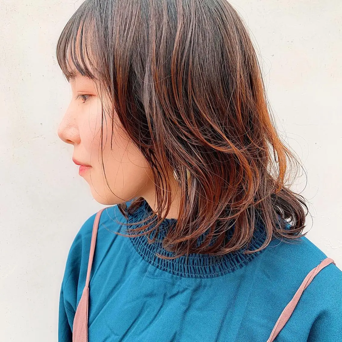 ミディアム 中川 竜誠のヘアスタイル