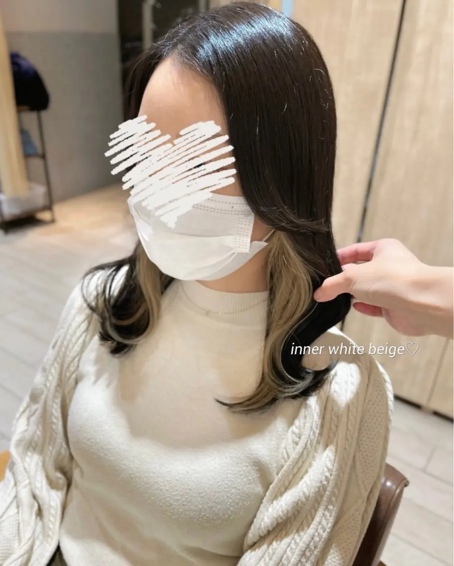 カラー 🎀モモ🎀 上品 白髪ぼかしハイライトのヘアスタイル