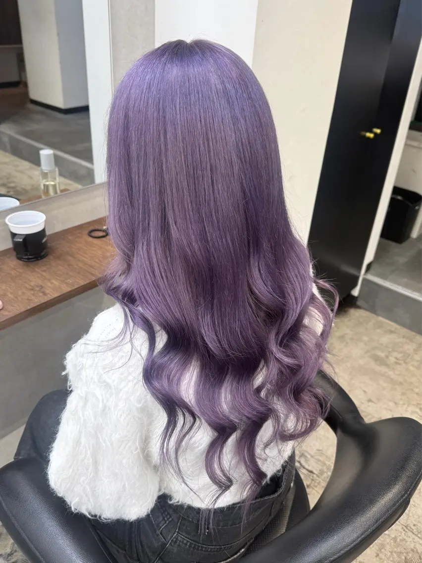 ロング カラー ヘアカラー 透明感艶カラー/ Hao 🎀のヘアスタイル