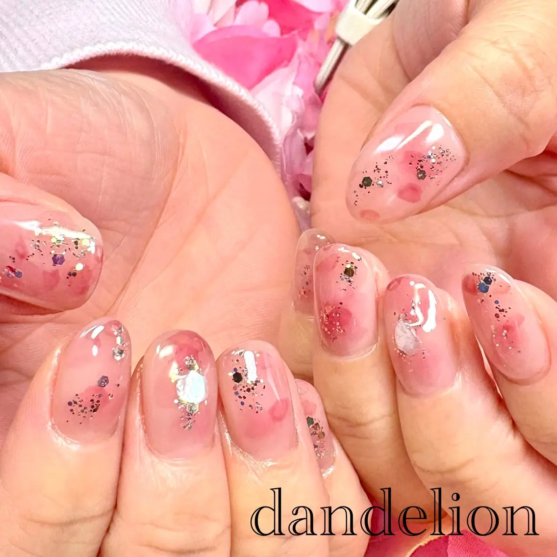 ネイル ハンドネイル ハンドケア dandelion ダンデライオンのネイルデザイン