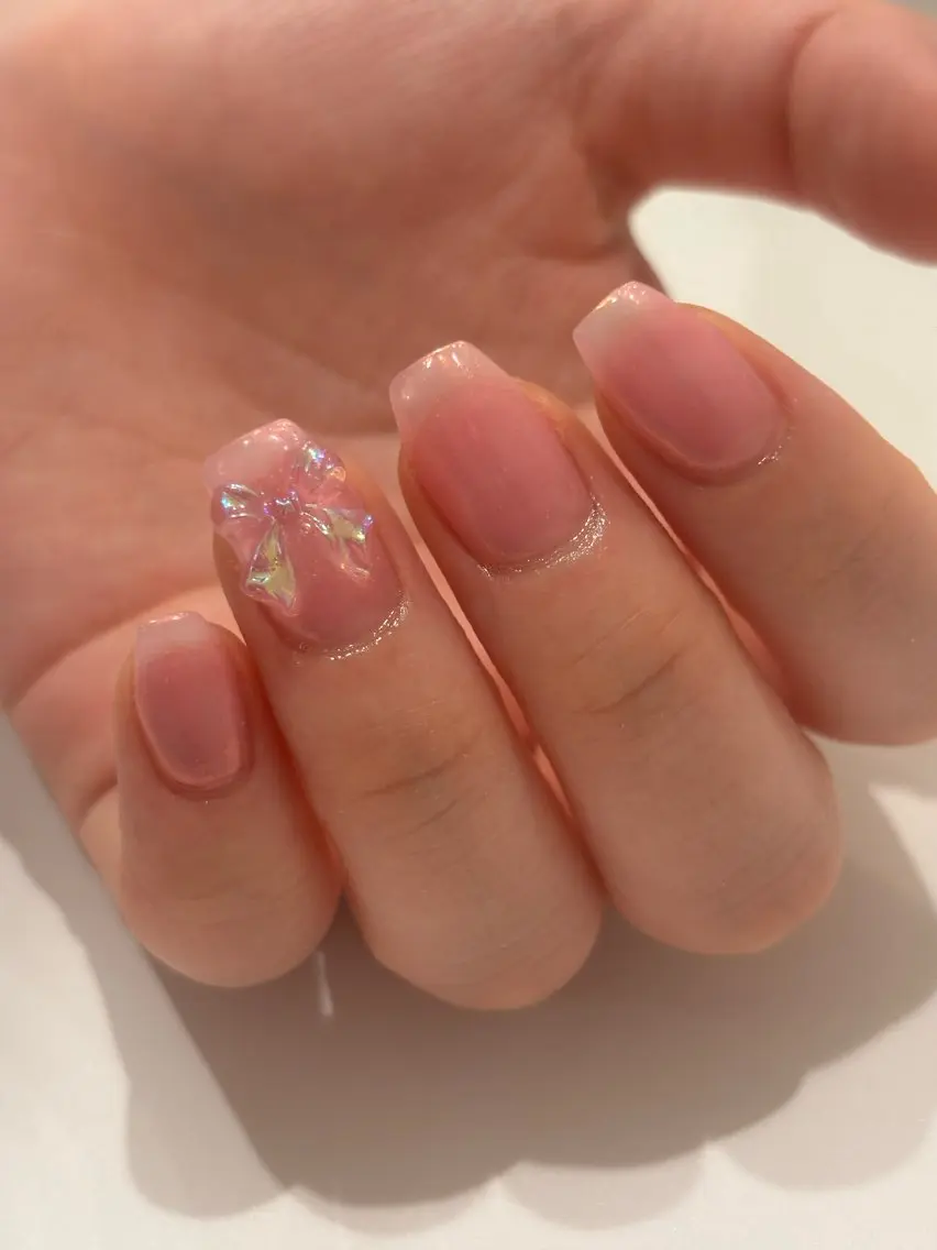 ネイル リボン ハンドネイル Ann nailのネイルデザイン