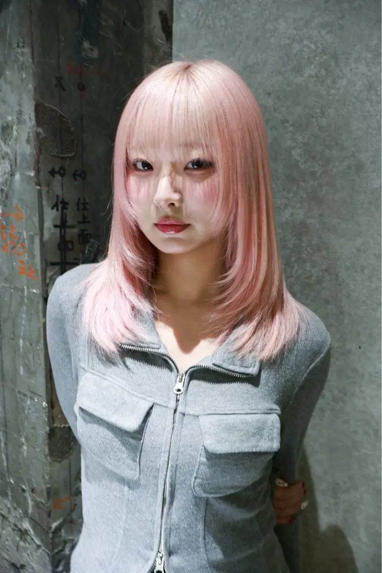 カラー ブリーチ ケアブリーチ ヘアカラー カラーモデル募集 梅田美容室/noaのヘアスタイル