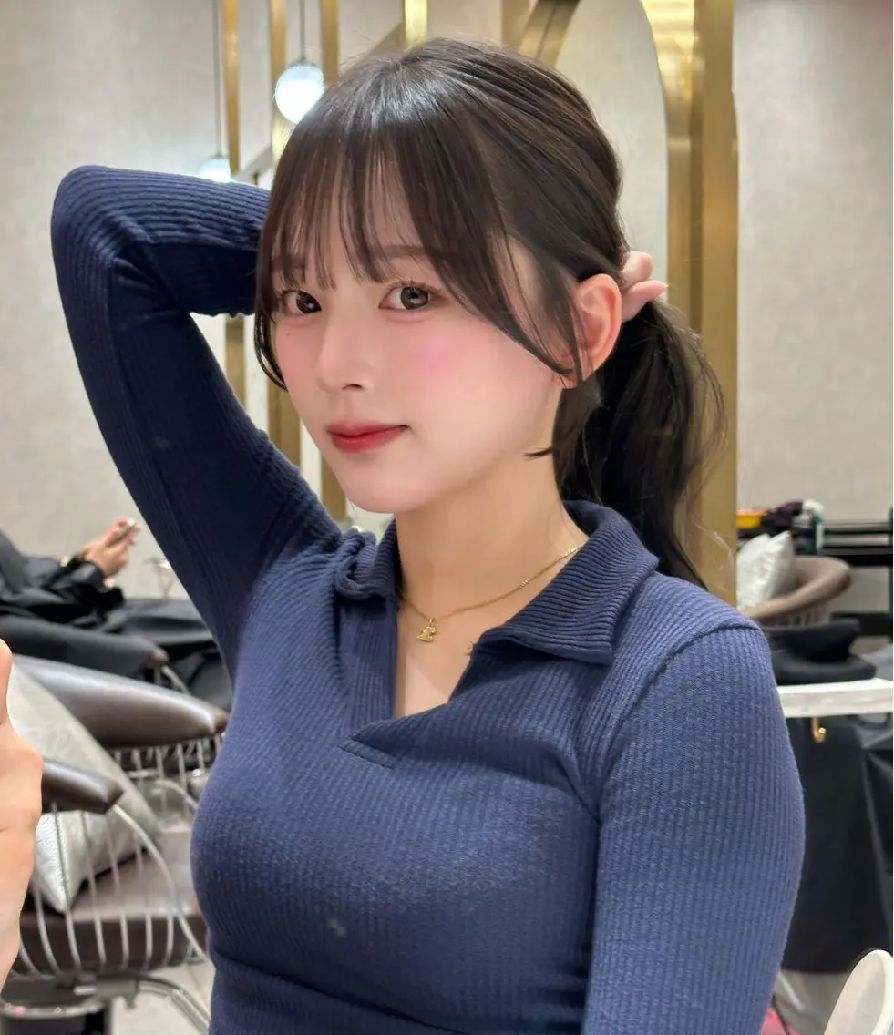 セミロング 顔周りカット カット 縮毛矯正 トリートメント Lond  mare 🦋ayana🦋のヘアスタイル