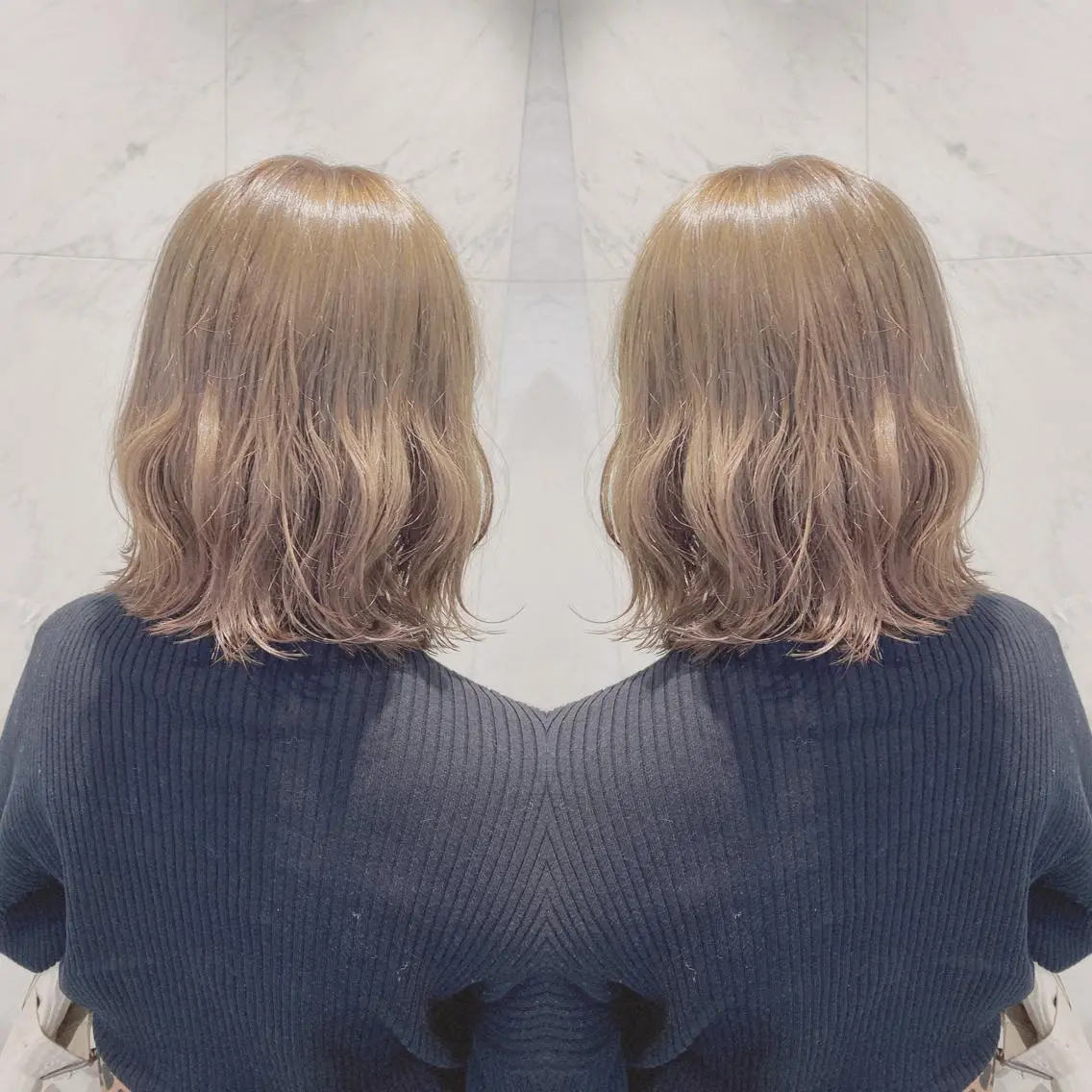 ミディアム カラー カット ヘアカラー トリートメント 重政 和樹のヘアスタイル
