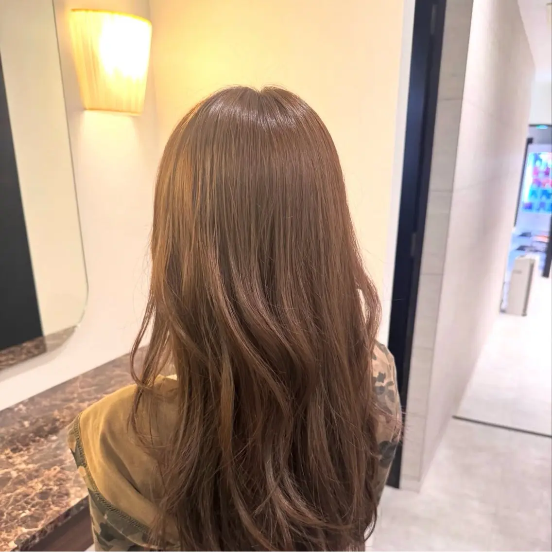 ロング カラー ブラウンカラー ダブルカラー レイヤーカット ヘアカラー Ako  カット・ 縮毛矯正モデル募集のヘアスタイル