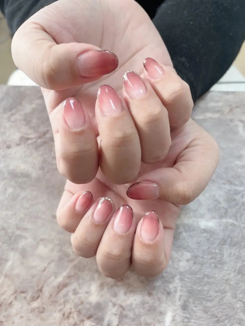 ネイル グラデーション ラメ(グリッター) Will nail salonのネイルデザイン