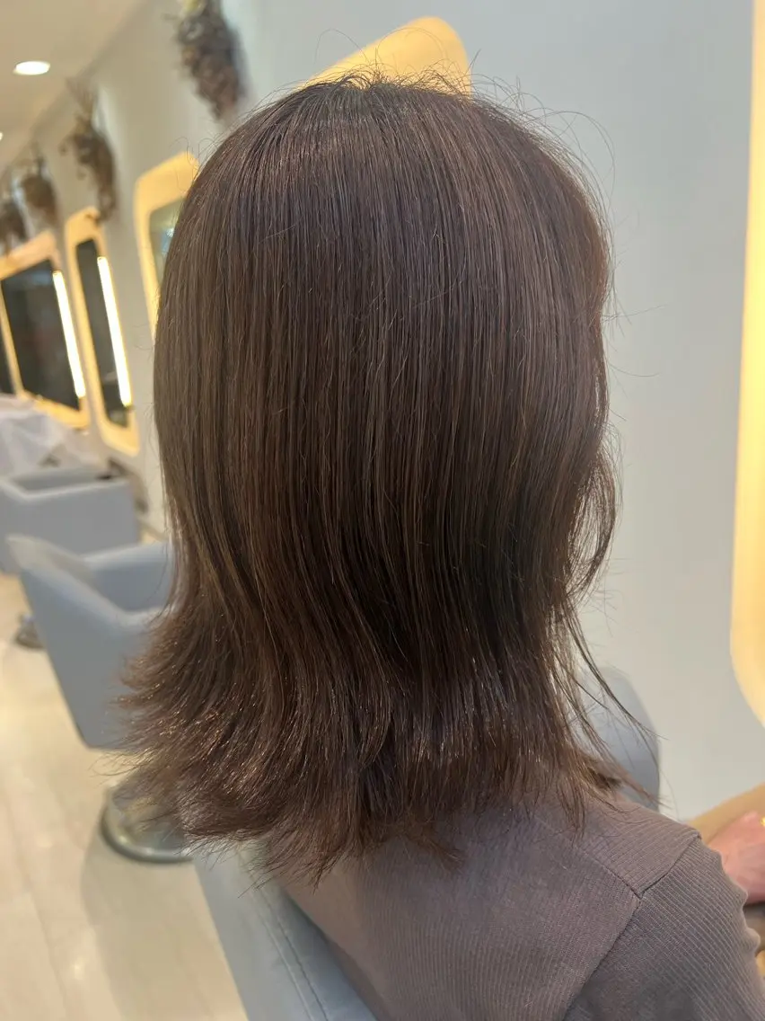 ミディアム カラー カット 堀井 凌平のヘアスタイル