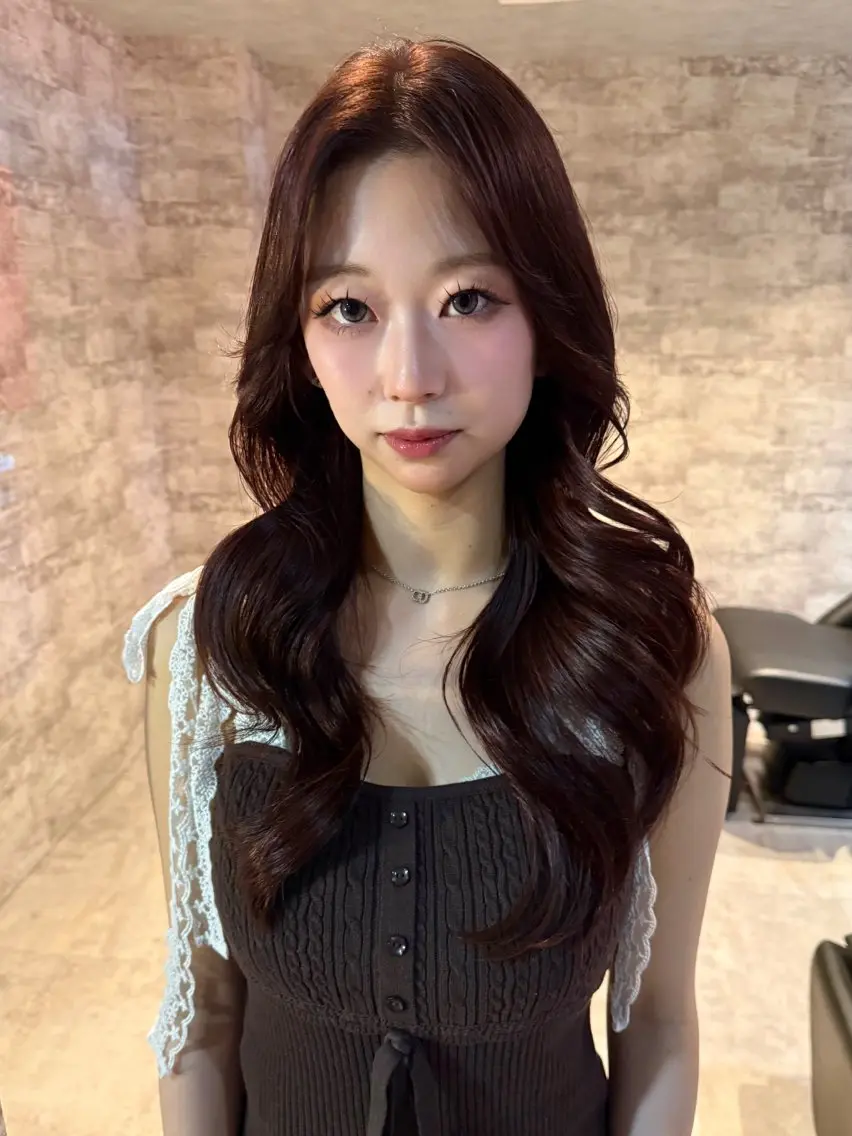 ロング カラー 似合わせカット カット ヘアカラー トリートメント mai / linoah˚✧のヘアスタイル
