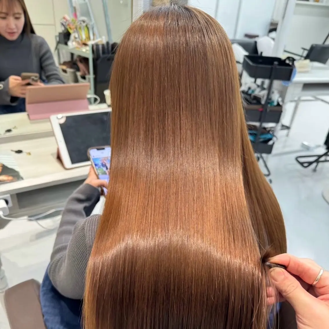 ロング 縮毛矯正 透明感カラー💫 Katsukiのヘアスタイル