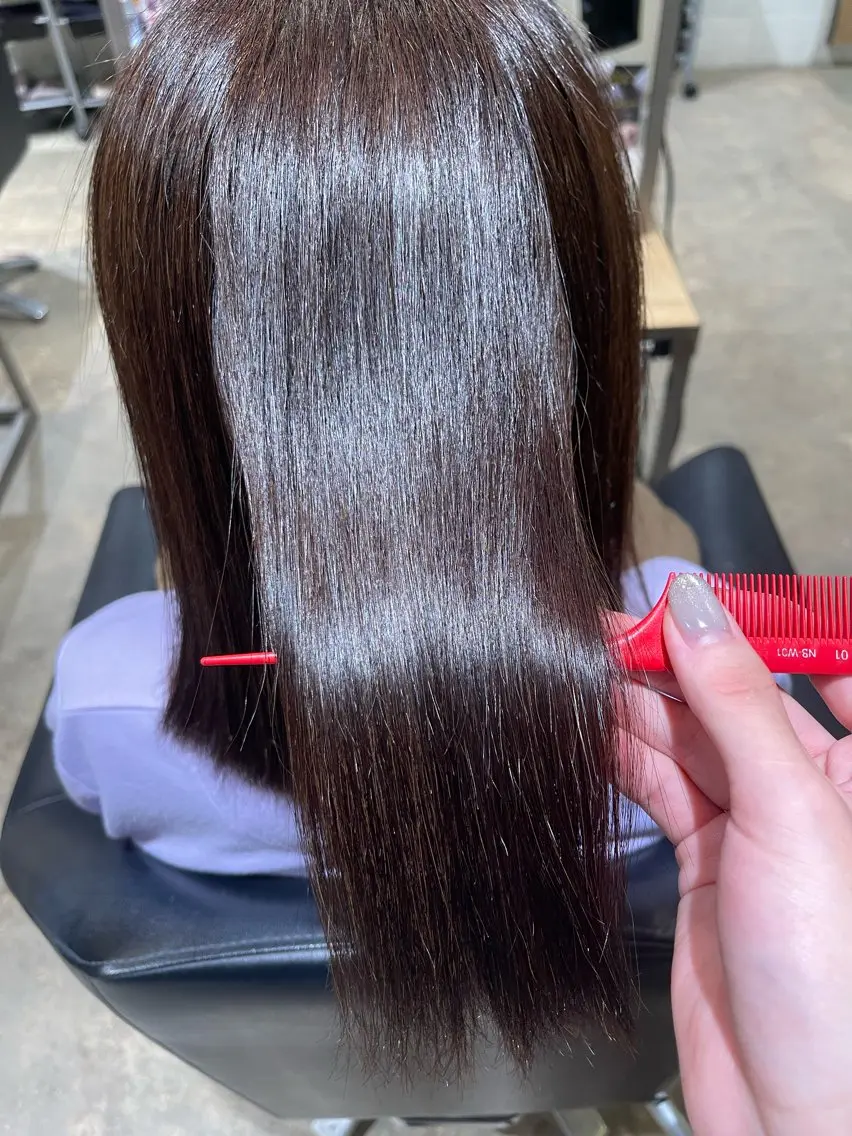カラー ヘアカラー 牧 憂季のヘアスタイル