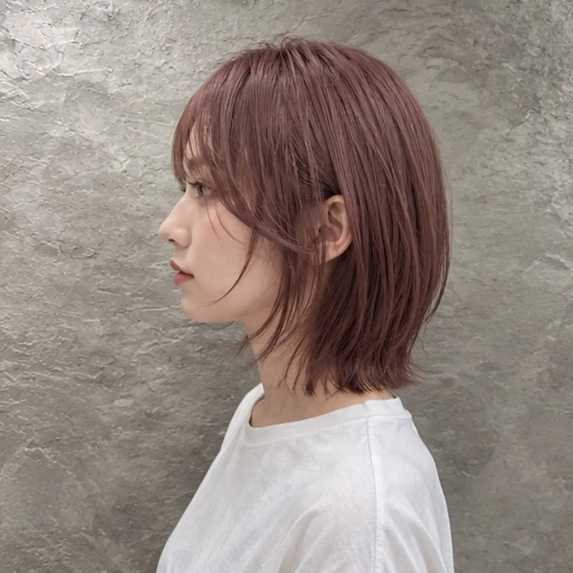 ショート カラー 小島 咲音/艶カラー /レイヤー/縮毛矯正のヘアスタイル