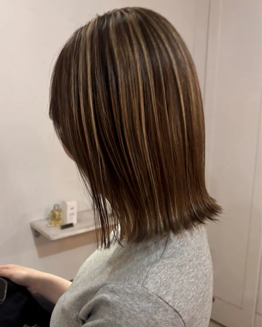 ミディアム カラー ヘアカラー トリートメント レイヤー/ダブル カラー🌕YUKIのヘアスタイル