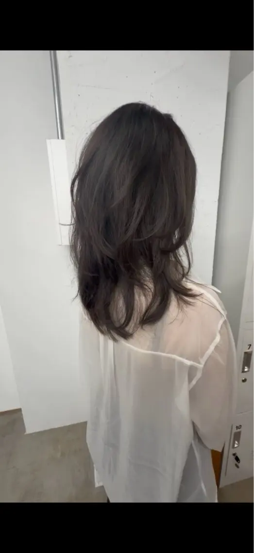 ロング ハイレイヤー レイヤーカット カット かすみ/名駅徒歩5分 /カットモデルのヘアスタイル