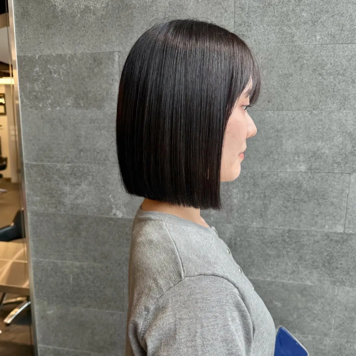 ショート ボブ 縮毛矯正 カット 透明感カラー🤍/ 韓国ヘア🎀めいのヘアスタイル