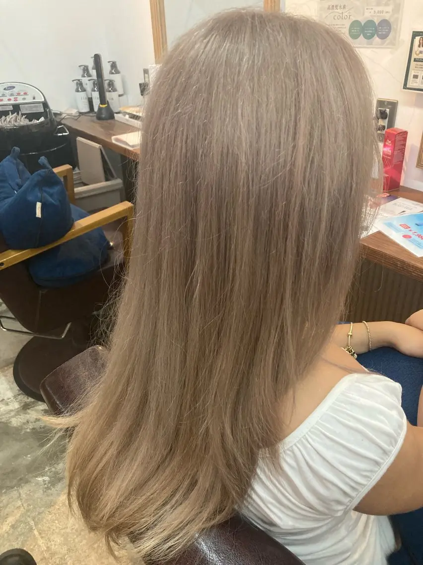 セミロング ヘアカラー トリートメント ヘアセット 💫 シュン💫のヘアスタイル