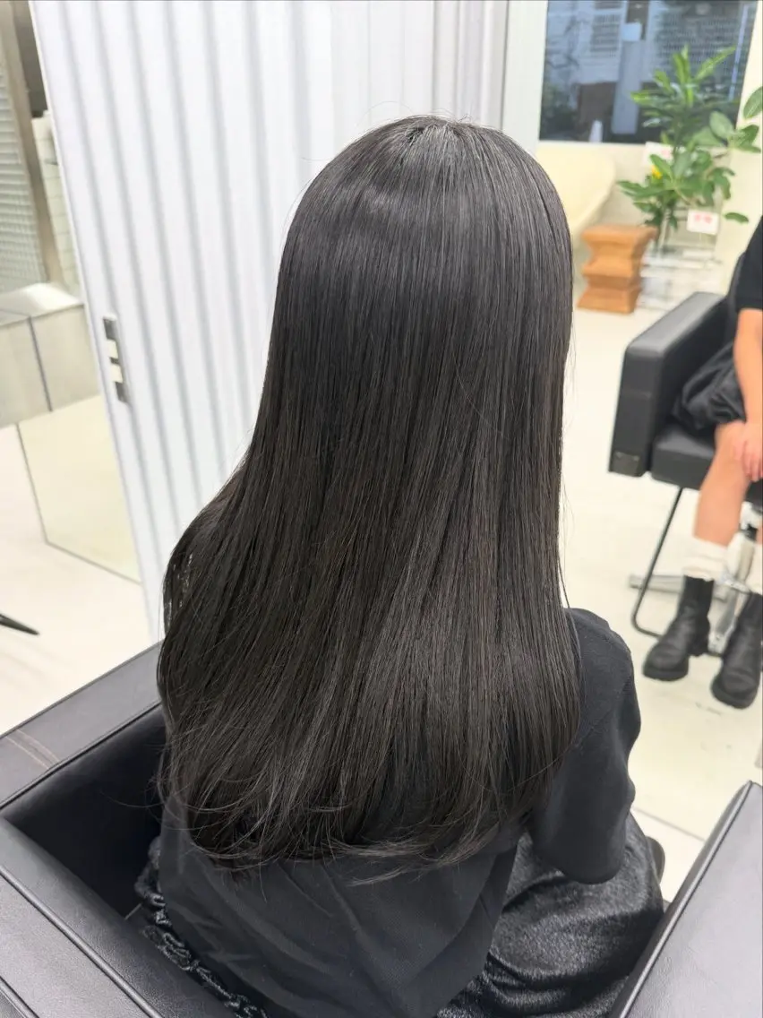ロング カラー カット ヘアカラー トリートメント 表参道🌿赤み消し カラー/チナツのヘアスタイル