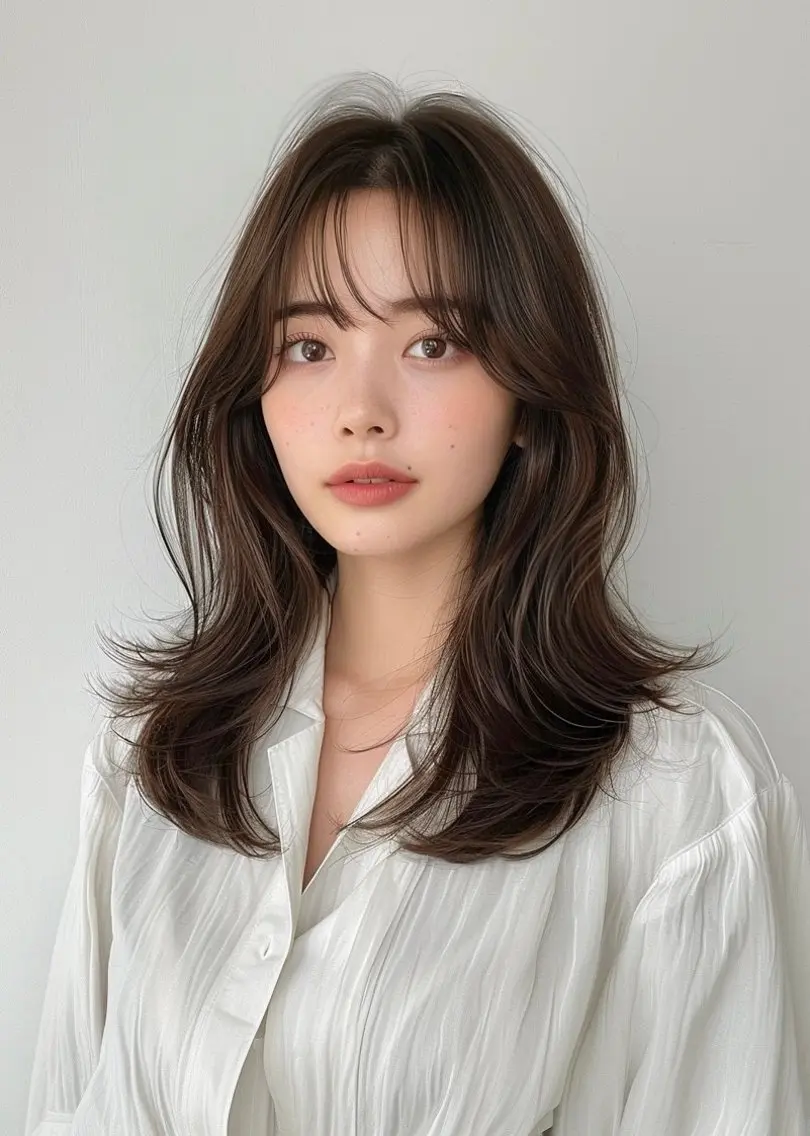 ミディアム 艶カラー/ヘアセット 着付け ふうか 渋谷のヘアスタイル