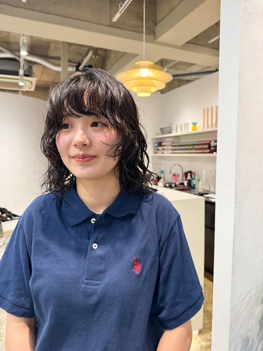 ミディアム パーマ カット パーマ トリートメント 可愛いパーマスタイル といえばISSEYのヘアスタイル
