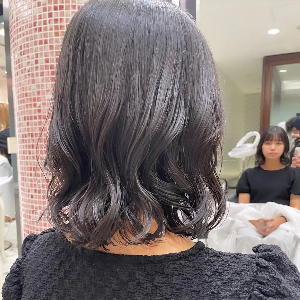 ミディアム パーマ カット パーマ ボブパーマ 🌷ヨシカワハナコのヘアスタイル