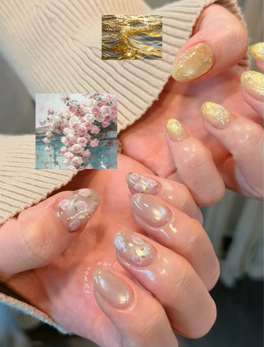 ネイル ハンドネイル Flower nailのネイルデザイン