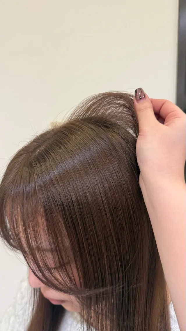 【5月限定価格✨️】ダメージレスで赤み消し🫧ブリーチなしダブルカラー+質感🆙トリートメントの写真