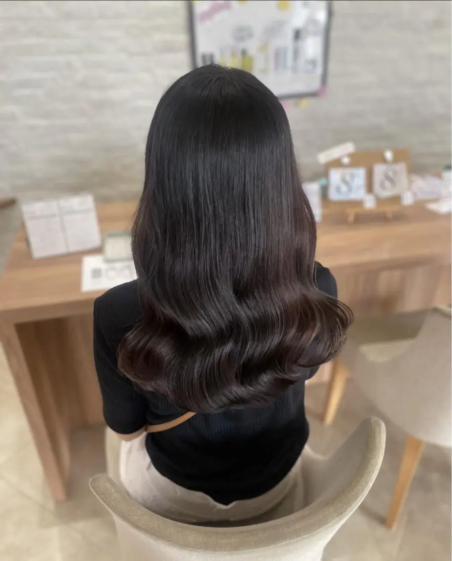 ロング ヘアカラー トリートメント 原田 はなのヘアスタイル