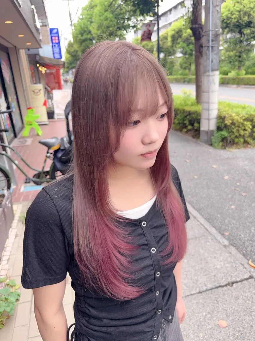 ロング ヘアカラー トリートメント Moremuu/ MAIKA🎀のヘアスタイル