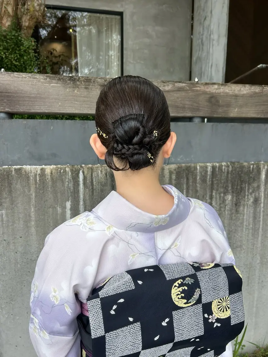 ミディアム ヘアアレンジ ヘアセット lapis / soraのヘアスタイル