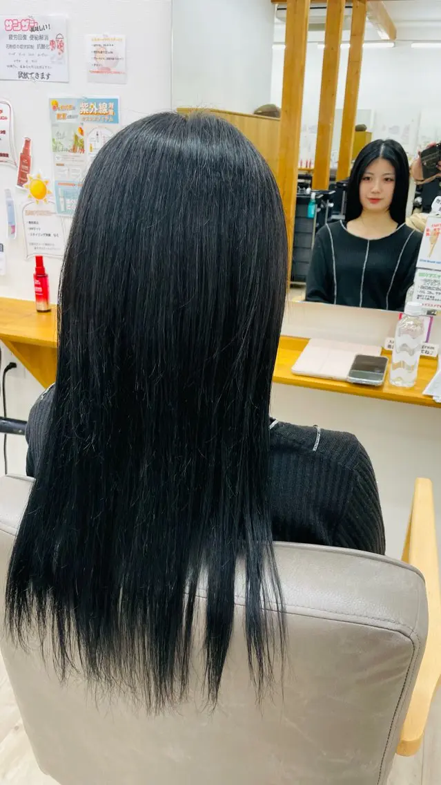 ロング カラー ブリーチ オレンジ 縣空/LE-PLA BEAU Anteのヘアスタイル