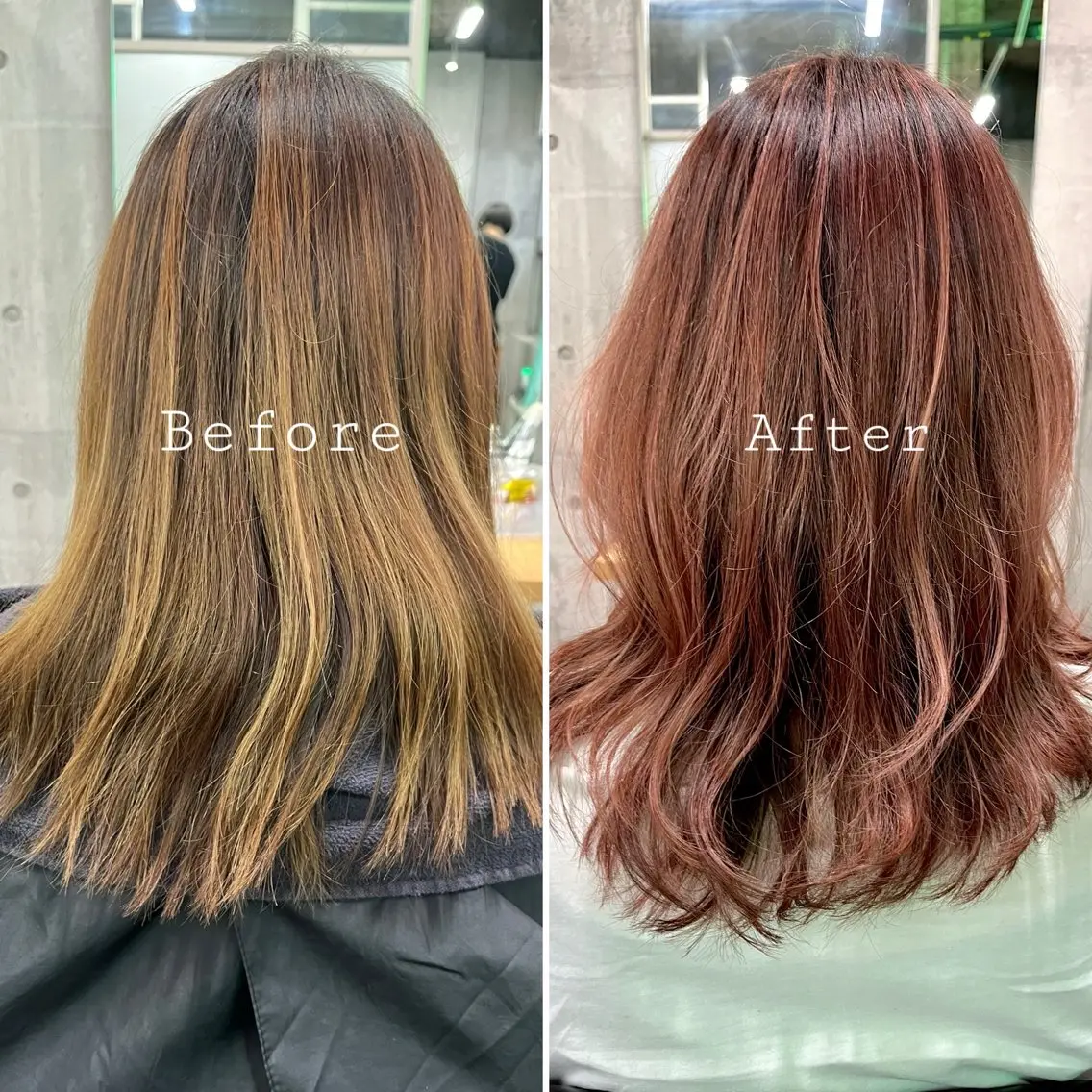 セミロング カラー ヘアカラー トリートメント 🤲ヘッドスパ🤲 たにぐちあつし🤲のヘアスタイル