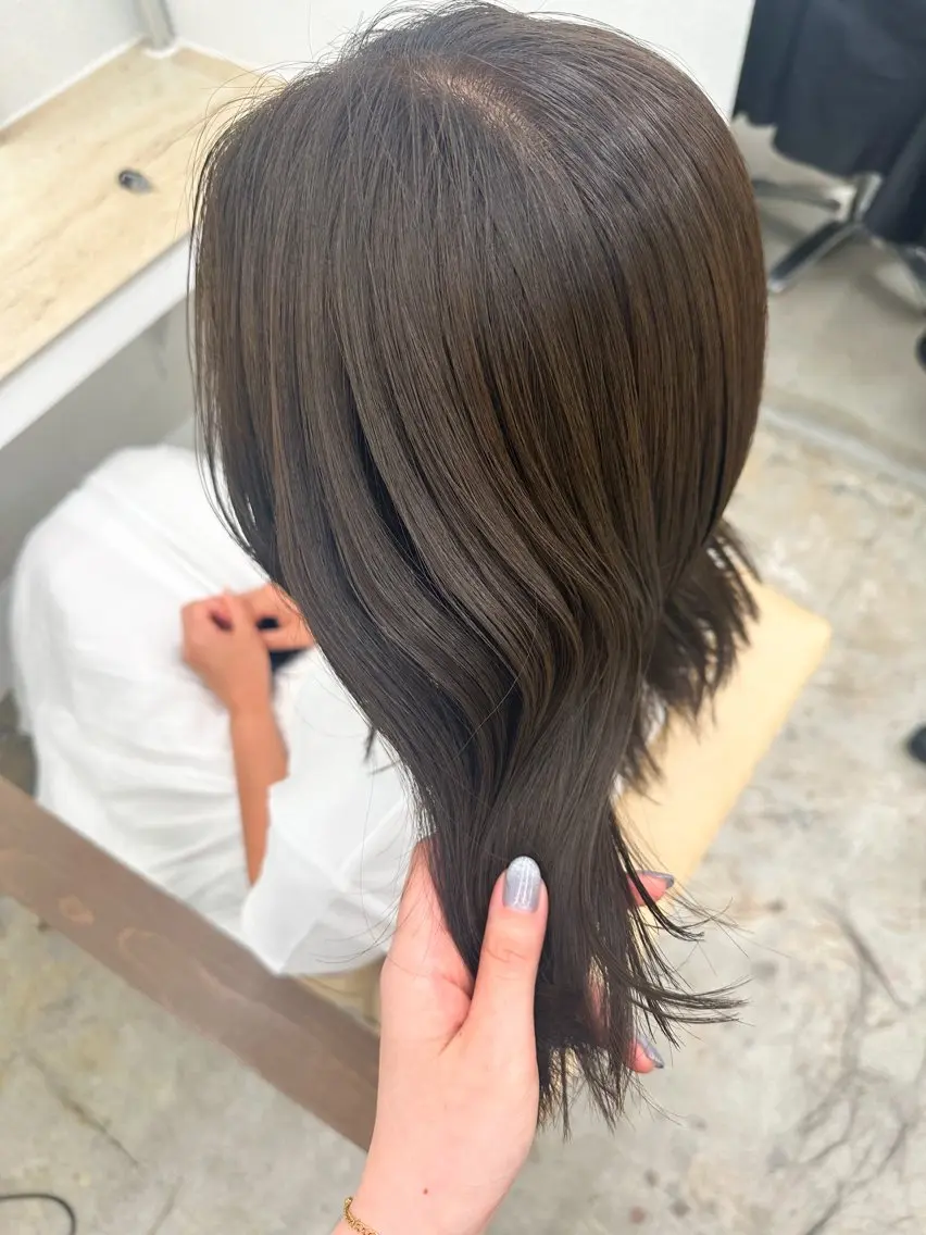 ミディアム カラー 🌼透明感艶カラー オリーブ🌼河村咲のヘアスタイル