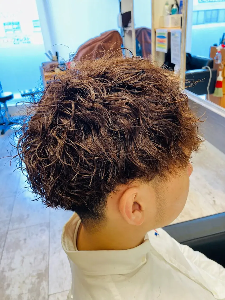 パーマ メンズ カット パーマ メンズ特化/パーマ/ フェードWATARUのヘアスタイル