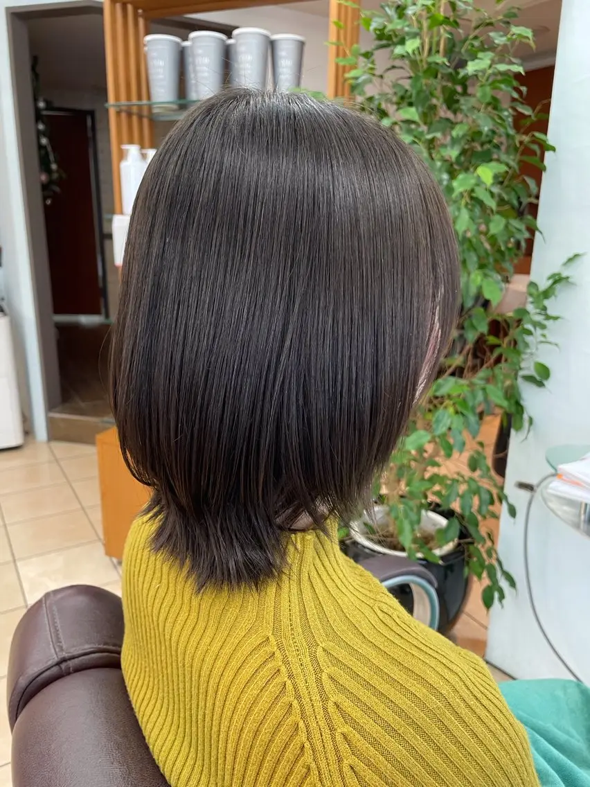 ミディアム ボブ ウルフカット カット 宗村 嘉哉のヘアスタイル