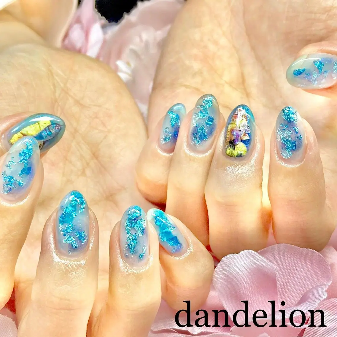 ネイル ハンドネイル ハンドケア dandelion ダンデライオンのネイルデザイン