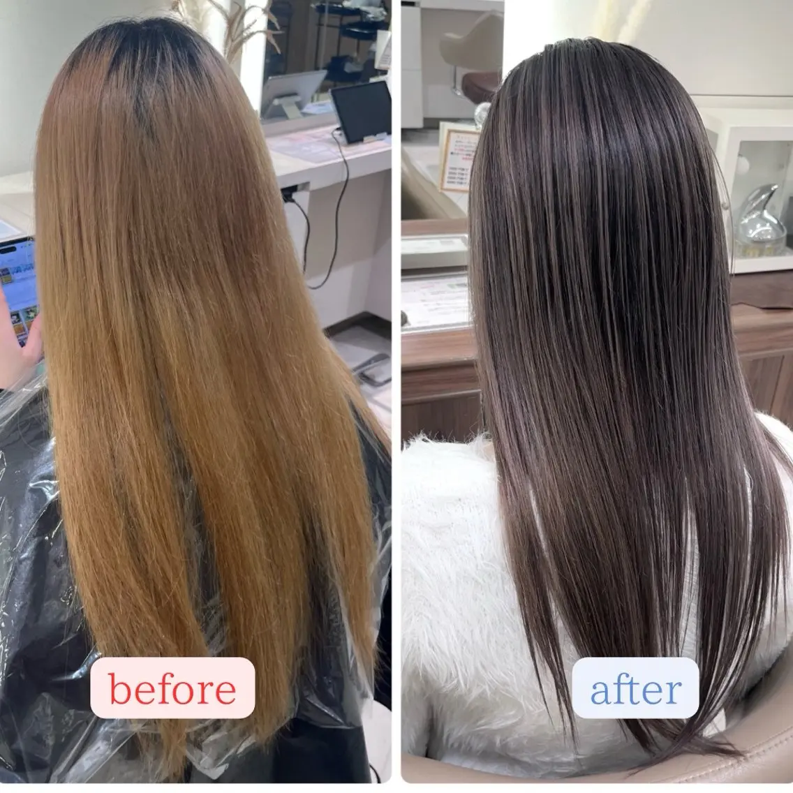 ロング カラー バレイヤージュ ベージュカラー グレージュ ハイライトカラー ミルクティーベージュ ヘアカラー トリートメント 大宮/バレイヤージュ 髪質改善/澤田隆誠のヘアスタイル