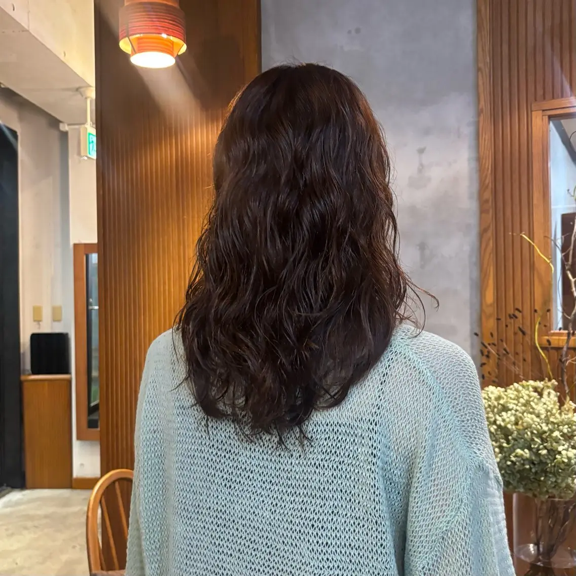 ロング パーマ 透明感カラー/ くるくるパーマミウのヘアスタイル