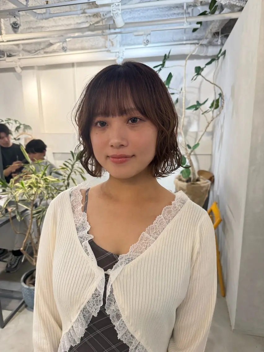 セミロング カット ヘアカラー トリートメント 新宿/顔周りカット +レイヤー=しずく♩のヘアスタイル