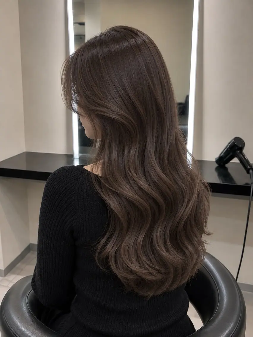ミディアム カラー ブラウンカラー トリートメント 🌈ウルトワ水素 髪質改善naru🌈のヘアスタイル