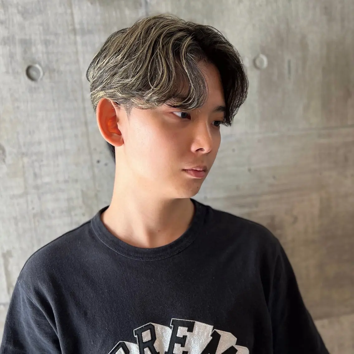 メンズ限定🍃メンズカット+ハイライト(メッシュ)+内部補修トリートメントの写真